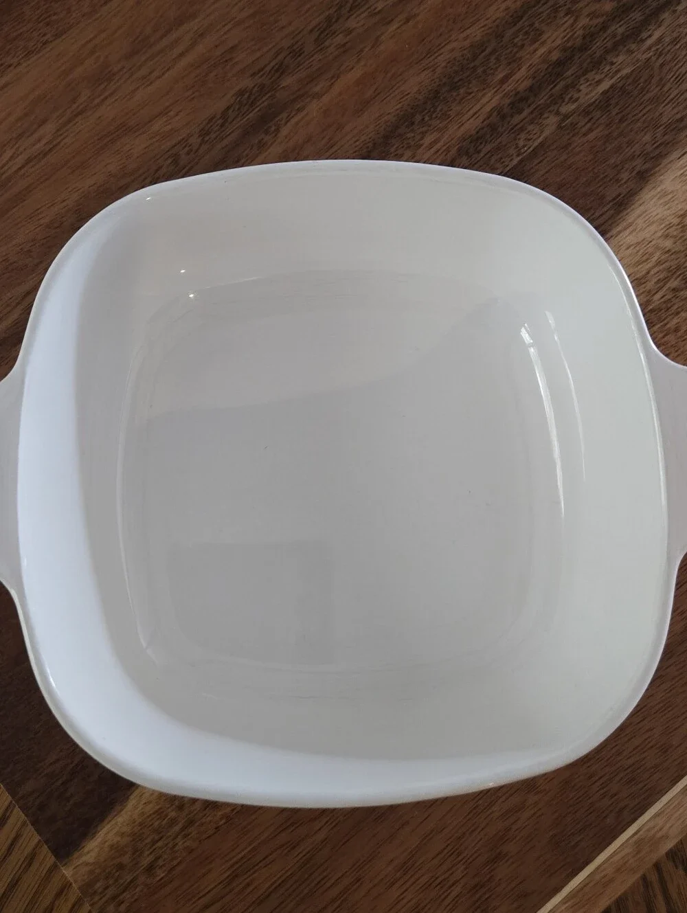 Corning Ware 1-quart square casserole dish in the classic Blue Cornflower